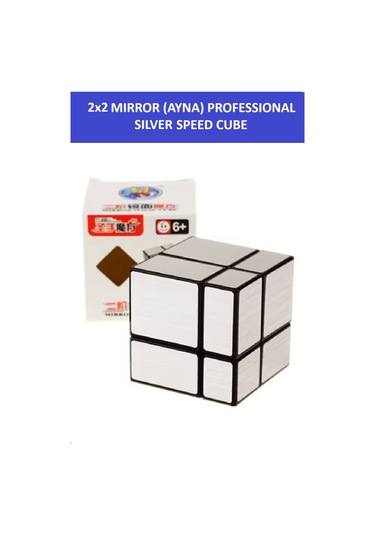2x2 Sılver Mırror Ayna Küp -zeka Küpü - Profesyonel Speed Cube - Sabır Küpü -