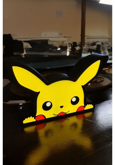 Pikachu Tasarımlı Gece Lambası Çok Renkli