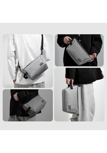 Baona Bn-h012 Çok Fonksiyonlu Dış Mekan Crossbody Dijital Kamera Çantası Lens Koruma Çantası Gri Diğer