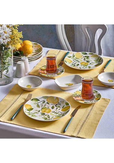Neva N3185 Limotto 26 Prç Kahvaltı Takımı Sarı