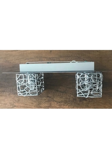 Trio Modern Krom Aynalı 2 Li Avize Işık Aydınlatma