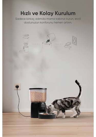 Şımart Evcil Hayvan Akıllı Mama Kabı 3 L