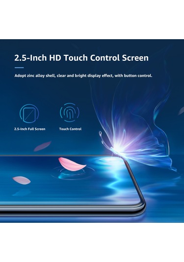 Reedark Mahdi M20 Siyah Mini Bluetooth Müzik Çalar 8gb - 2.5" Hd Ekran, Fm Radyo, Ses Kaydı, Video & E-kitap Oynatıcı, 15 Saat Müzik Süresi