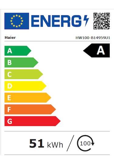 HAIER HW100-B14959N1TR A Enerji Sınıfı 10 Kg 1400 Devir Çamaşır Makinesi Beyaz