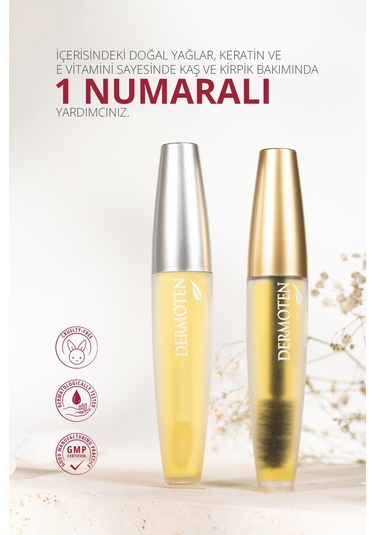 Dermoten Kaş & Kirpik Bakım Yağı 20 ML