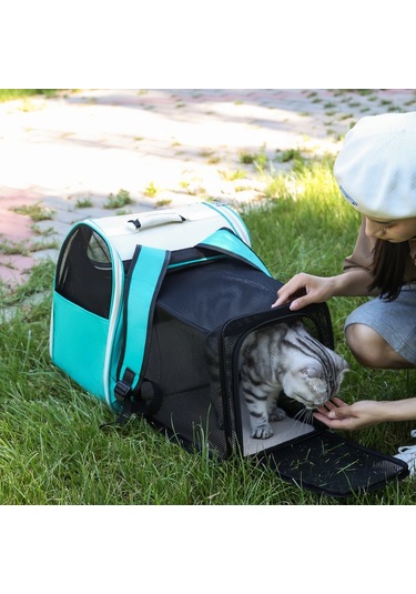 Kedi Çantası Evcil Hayvan Çantası Taşınabilir Taşınabilir Sırt Çantası Gri