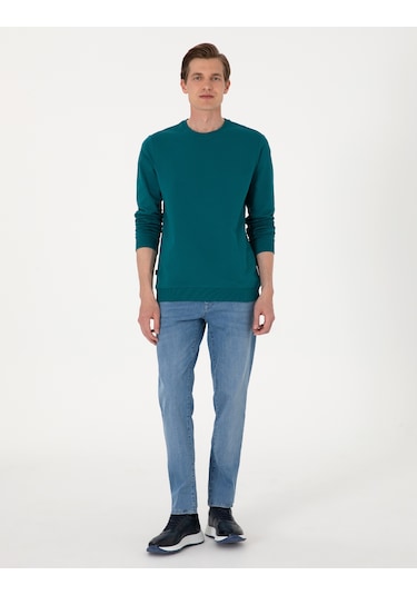 Pierre Cardin Erkek Zümrüt Sweatshirt 50314054-vr055 Zümrüt