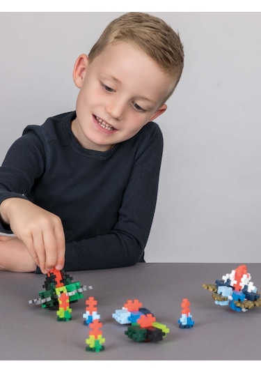 Plus - Plus Minecraft Temalı Learn To Build Spinning Tops Renkli Topaçlar Lego Yapı Oyuncağı