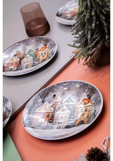 Kütahya Porselen Magicland 6 Kişilik Pasta Takımı