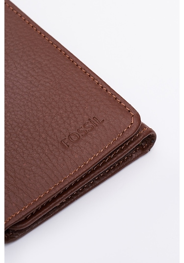 Fossil Hakiki Gerçek Deri Erkek Kartlık Cüzdan Taba 8112 Taba