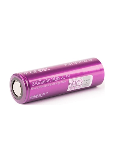 Efest IMR 20700 3100 mAh 3.7 V 30 Ah Li-Ion Şarj Edilebilir Pil