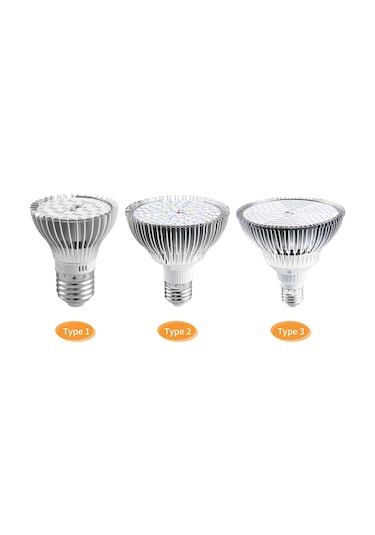 Moveevo 78 Led Tam Spektrum Bitki Işığı, Alüminyum Soğutma, E27/e14, Çiçek Ve Sukulentler İçin Gelişim Destekleyici Işık Diğer