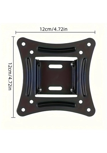 Meridiangoods 14-26 İnç Led Lcd Ekranlar İçin 100x100 Mm Vesa 30 Kg Demir Tv Askı Sistemi Siyah