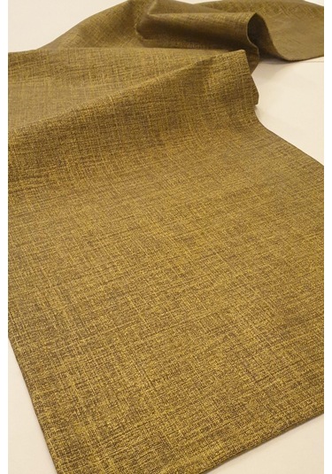 Concept Floransa Simli Keten Runner Bronz - Gold