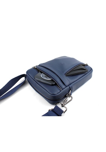 Erkek Askılı Postacı Çanta Omuz Çantası Lacivert