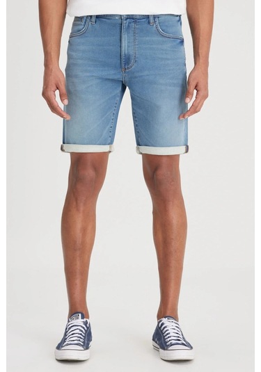 Lee 5 Cep Erkek Mavi Şort Mavi