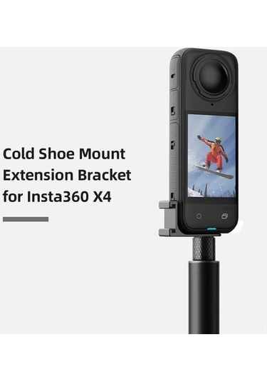 Didadodo Insta360 X4 İçin Soğuk Ayakkabı Bağlantılı Alüminyum Tripod Adaptörü