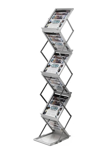 Portatif Katlanabilir Zigzag Broşür Stand 21 x 29.7 CM