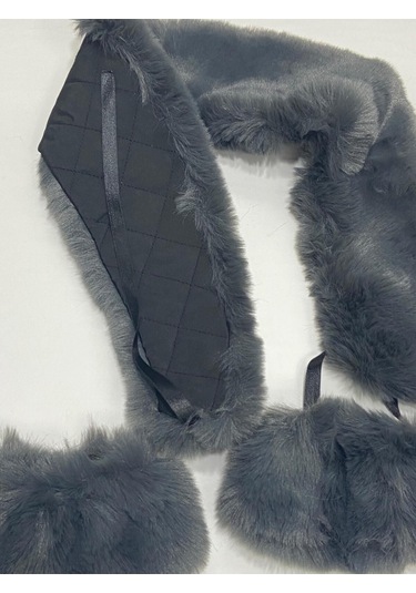 Kürk Yaka Ve Manşet Takım / Yumoş Kürk Füme Füme