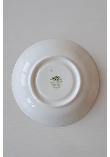 Trıllıum Bone China England Çay Tabağı Yeşil Pembe Yeşilpembe