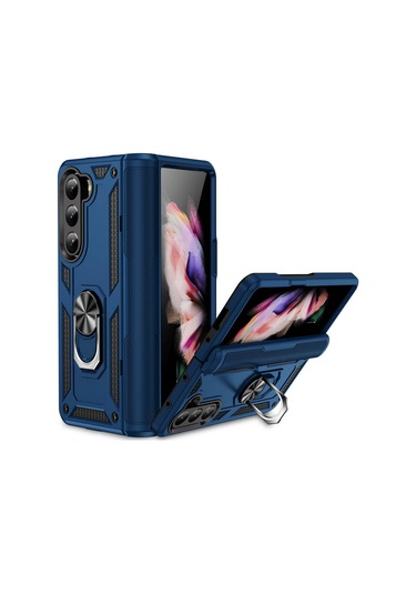 Zore Galaxy Z Fold 5 Uyumlu Msra Vega Kılıf-mavi Mavi