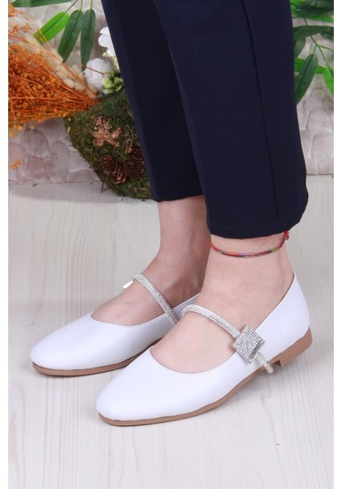 Fort 01-625 Soft Taş Toka Detaylı Rahat Kadın Babet Ten