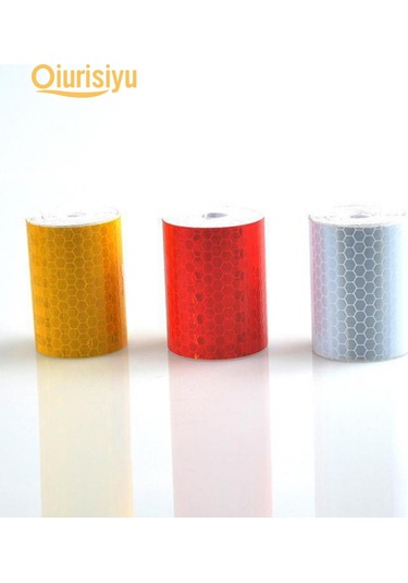 Beyaz 1m X 5cm Yansıtıcı Bant Filmi Araba Gövde Etiketi