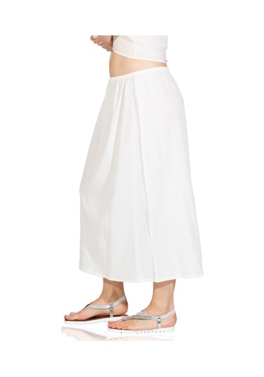 Jüpon Şile Bezi Pamuk Uzun Etek Astarı Tam Boy Jipon Krem Krm