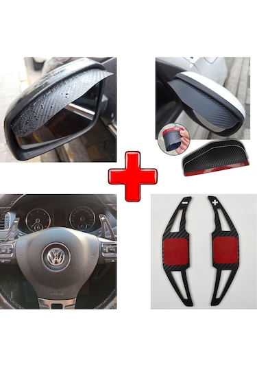 Volvo 569 Carbon Ayna Koruyucu + F1 Kulakçık (554047971)