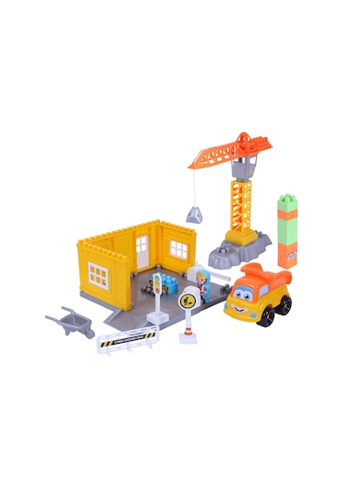 Ogi Mogi Toys İnşaat Bloklar ve Vinç 44 Parça