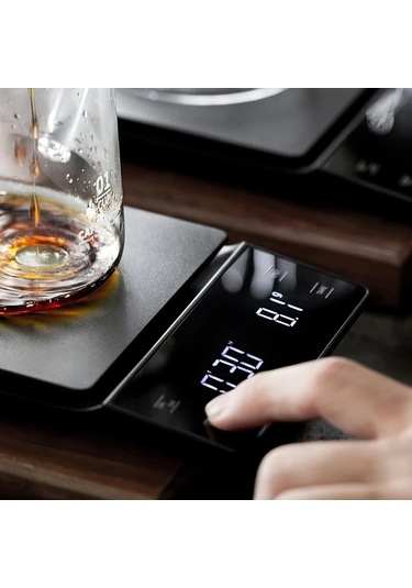 Willowhaven Beyaz 0.1g Hassas Telli Filtre Kahve Terazisi Ev Kullanımı Beyaz