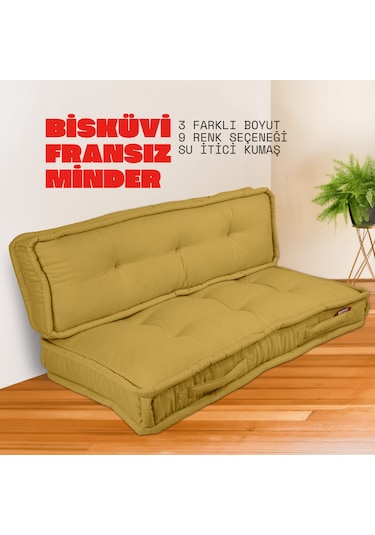 Xpermate Bisküvi Minder Petek Önü Fransız 60x120x14 Hardal