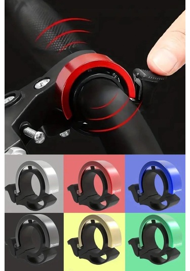 Buffer Ultra-yüksek Sesli Alüminyum Alaşımlı Bisiklet Zili Çok Renkli