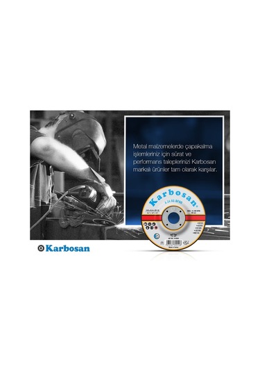 Karbosan 115 X 6.4 Metal Taşlama Taşı 10 Adet