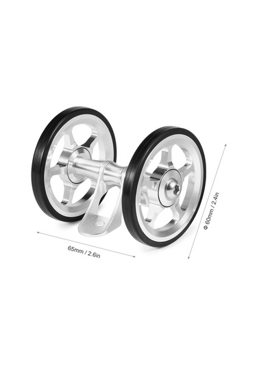 Lixada Alüminyum Alaşımlı Bisiklet Çift Makaralı Arka Tekerlekler Brompton Katlanır Bisiklet Arka İçin Yedek Siyah