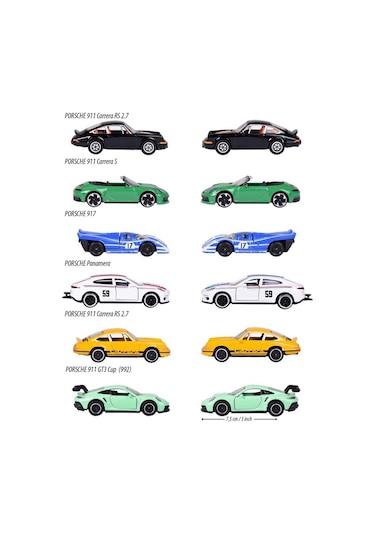 Majorette Porsche Premium Arabalar 269e-1 Porsche 911 Carrera Rs