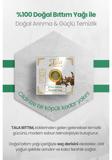 Tala Bıttım Sabunu Doğal Bitkisel Arındırıcı Ve Geleneksel Bakım Sabunu 150 G