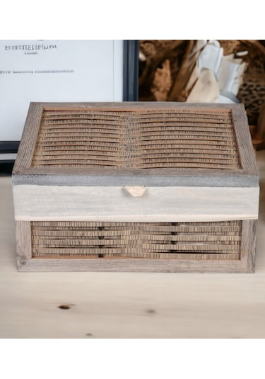 Ahşap Ekmeklik Yıkanabilir Bezli Rustik