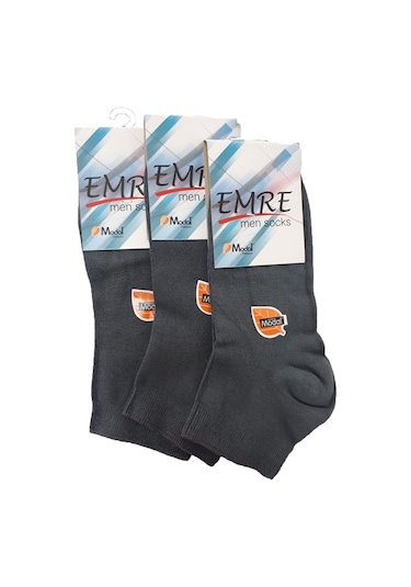 Emre Erkek Bambu Kısa Patik Çorap 6 Lı  Paket