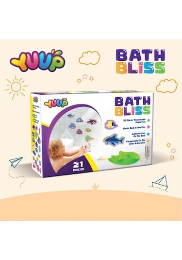 Çocuklar İçin Eğlenceli Banyo Keyif Seti - 21 Parça Deniz Canlıları