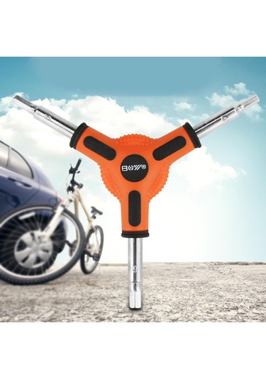 Homyl Boyut 4 5 6mm Bisiklet Bisiklete Binme 3 Yollu Y Tipi Allen Turuncu