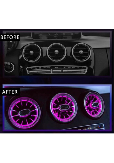 MERCEDES E VE C SERİSİ AMBİANS AYDINLATMALI HAVALANDIRMA