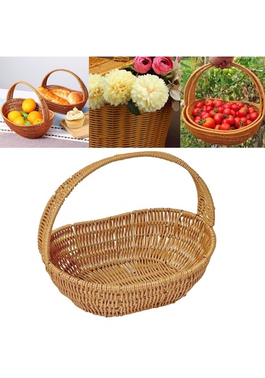 Homyl Dokuma Organizatör Sepet Seyahat Plaj Ev Için L Çok Renkli