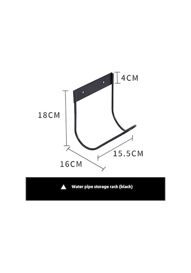 Yuntech01 304 Paslanmaz Çelik Bahçe Hortumu Saklama Rakası - Dış Mekan Su Borusu Tutucusu Duvar Tipi Siyah - Su Krani Kanca İle Organize Edin