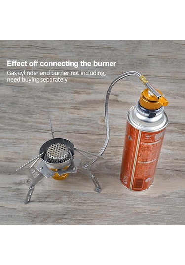 Açık Soba Kamp Sobası Propan Dolum Adaptörü Brülör Lpg Düz Silindir