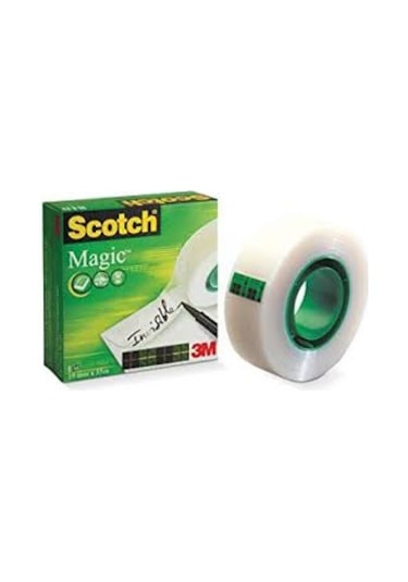 2 Adet 3M Scotch 810 Magic Bant Görünmez 19Mm 33Mm