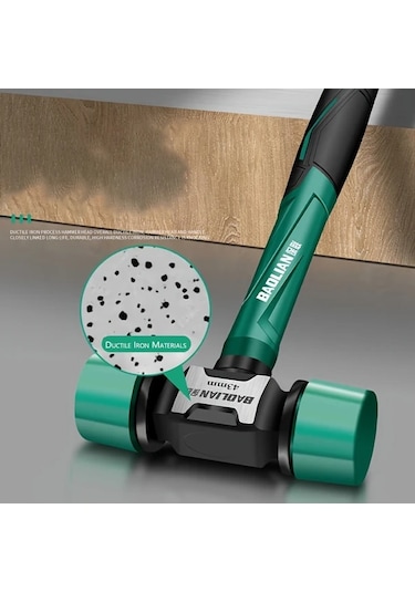 Willowhaven Kaymaz Tutamaklı 27mm Kauçuk Çekiç Dayanıklı Metal Başlı Zemin & Fayans