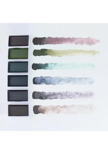 Zig Gansai Tambi Graphite Colors Sulu Boya Seti 6 Renk