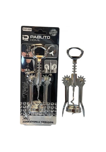 Baysa Bay Pbt224 Metal Tirbuşon Gri