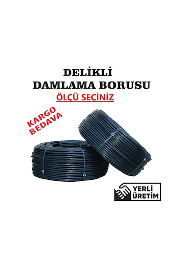 16Mm Delikli Kaplamalı Damlama Sulama Borusu( Ölçü Seçiniz )